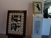 Panels of tiny marble mosaics.