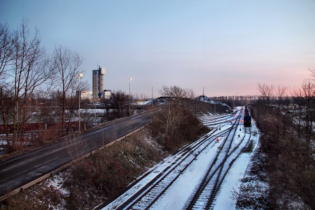 HKM-Werksbahn zum Grobblechwalzwerk (Duisburg-Hüttenheim) / 20.01.2024