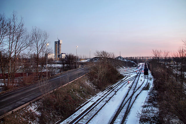 HKM-Werksbahn zum Grobblechwalzwerk (Duisburg-Hüttenheim) / 20.01.2024