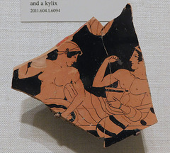 Kylix Fragment Attributed to the Tarquinia Painter in the Metropolitan Museum of Art, October 2023