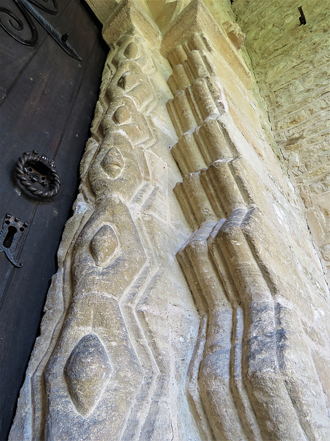 middleton stoney church, oxon mid c12 south doorway, reset in the c14