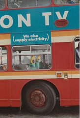 Creature Comforts characters on bus advert - 22 May 1993 (192-30A)