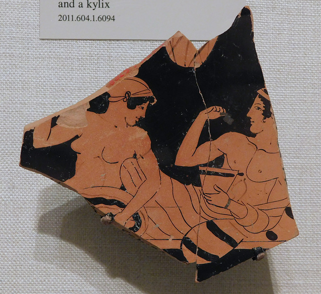 Kylix Fragment Attributed to the Tarquinia Painter in the Metropolitan Museum of Art, October 2023