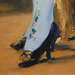 Detail of Nana by Manet in the Metropolitan Museum of Art, December 2023