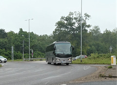 Grey's of Ely YX68 UCB on the A11 at Fiveways, Barton Mills - 3 Jul 2021 (P1080951)
