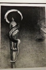 serpent halo by odilon redon