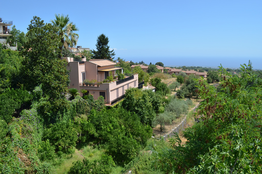 Zafferana Etnea, Ionian Sea from Etna Slope