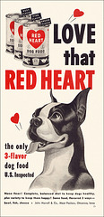Red Heart Dog Food Ad, 1951