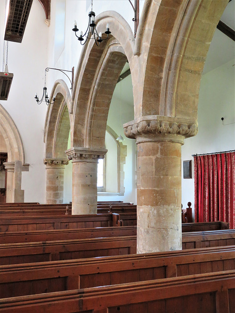 middleton stoney church, oxon late c12 north arcade