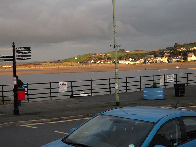 Looking across to Instow - quite a few people on the beach