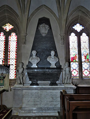 urchfont church, wilts c18 tomb robert tothill 1753 by peter scheemakers
