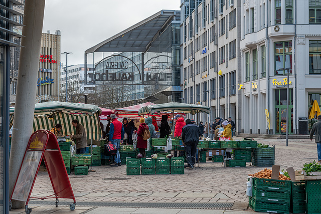 Markttag in Chemnitz