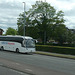 Parks of Hamilton (National Express contractor) BV67 JYU heading out of Manchester - 24 May 2019 (P1020052)