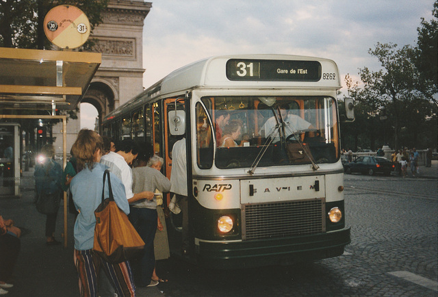 RATP (Paris) 8262 - 3 Sep 1990