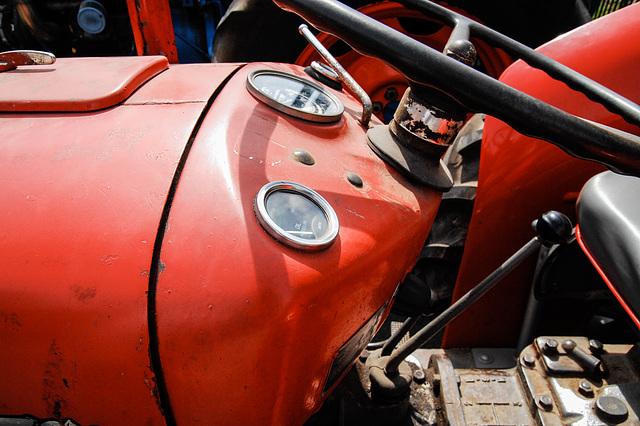 Vintage Red Tractor