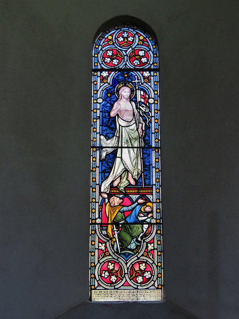 middleton stoney church, oxon c19 hardman resurrection glass)