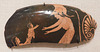 Kylix Fragment with Ge Handing Erichthonios to Athena in the Metropolitan Museum of Art, October 2023