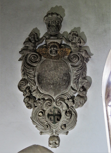 middleton stoney church, oxon c18 tomb of thomas offley +1707