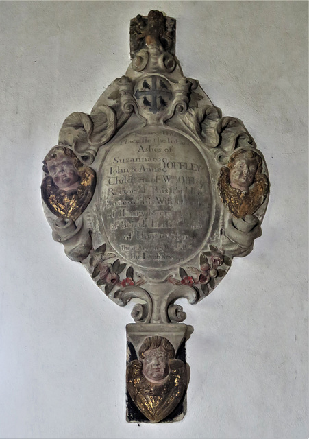 middleton stoney church, oxon late c17 tomb of the offley family children