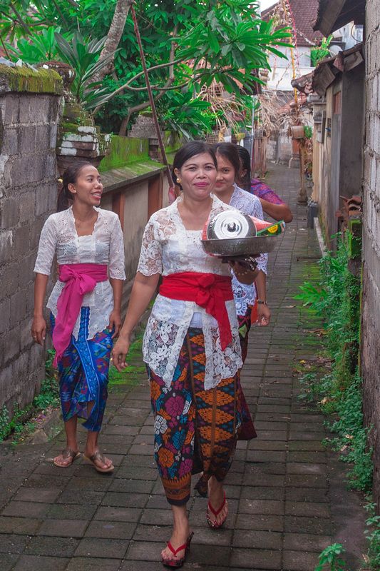 Walk to the temple ceremony