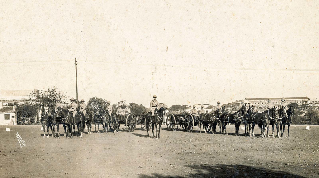 W battery, Royal Artillery, Mhow, India.