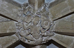 urchfont church, wilts c14 mermaid vaulting boss 1302  (1)