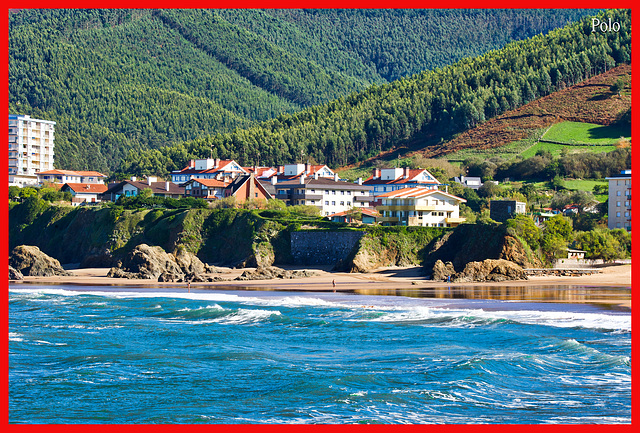 Surf en la playa de Bakio (Bizkaia) + (2 notas)