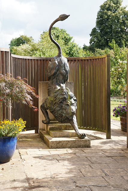 Lion Sculpture At Longleat