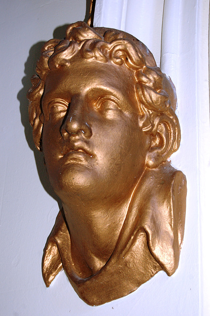 Detail in Entrance Hall within the remaining wing of Ilam Hall, Staffordshire