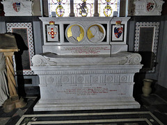 middleton stoney church, oxon c19 tomb of george villiers, fifth earl of jersey +1859 and wife