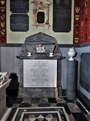 middleton stoney church, c18 tomb of anne countess of jersey +1762 with column memorial to elizabeth villiers +1810