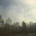 Höga Kusten-bron in morning fog