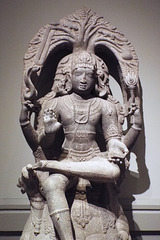 Detail of Shiva Dakshinamurti in the Metropolitan Museum of Art, August 2023