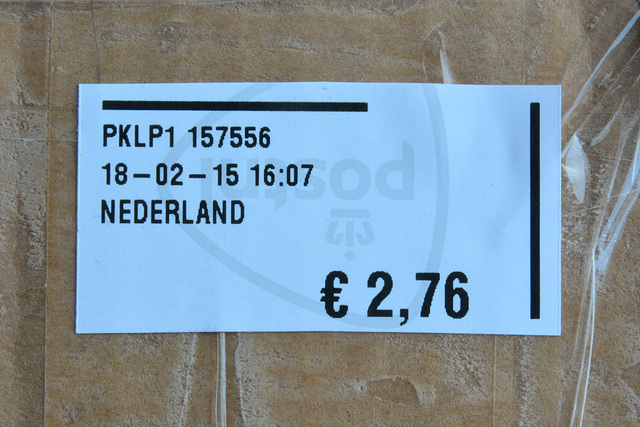 Dutch post ofﬁce franking label