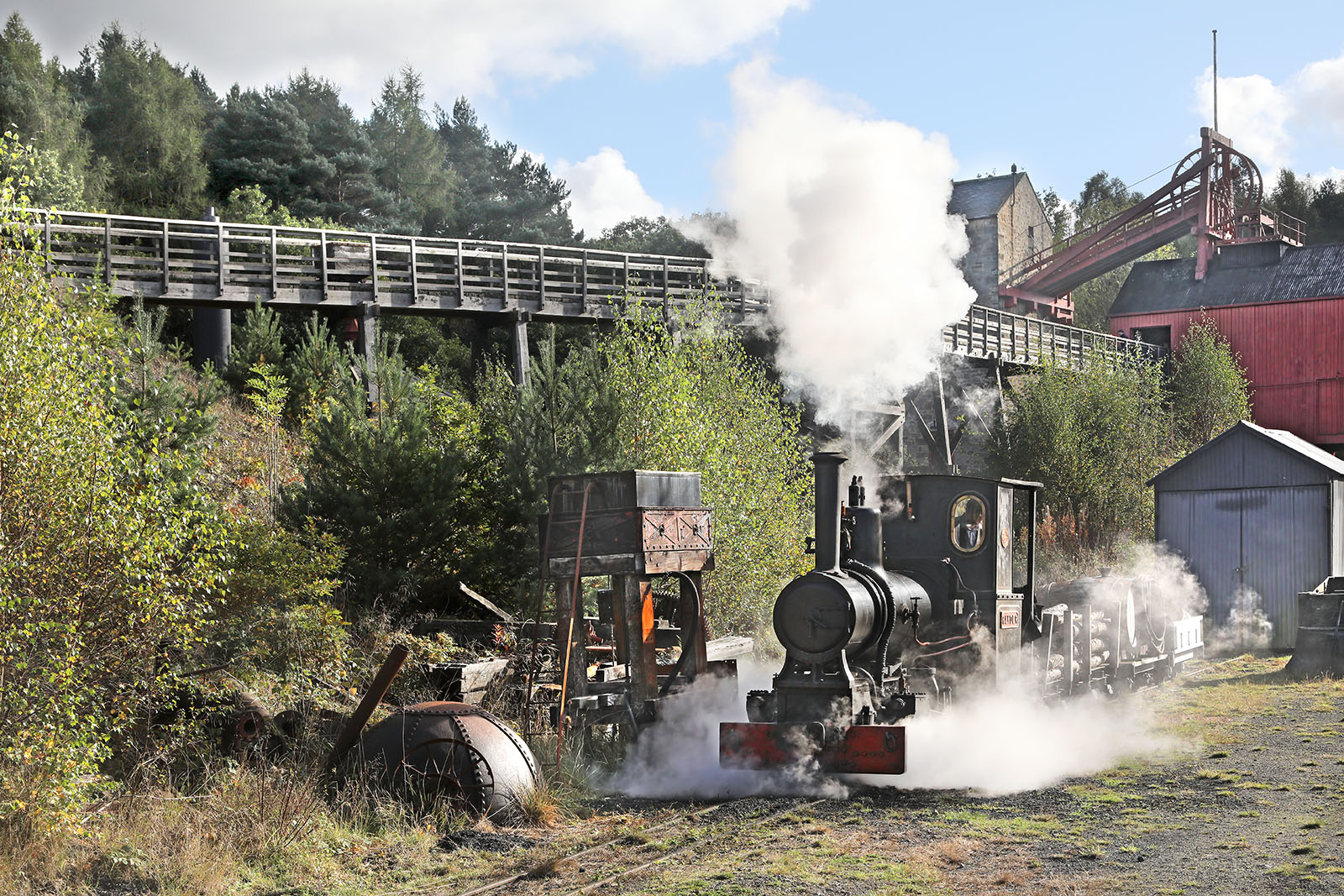 Colliery steam