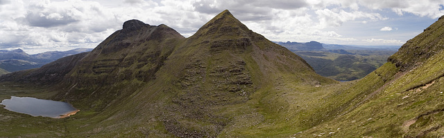 Quinag: Spidean Còinach panorama