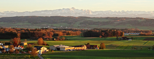 "der berg" kurz vor Sonnenuntergang