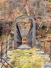 The Be Mindful Foot bridge just west of Drynachan Lodge