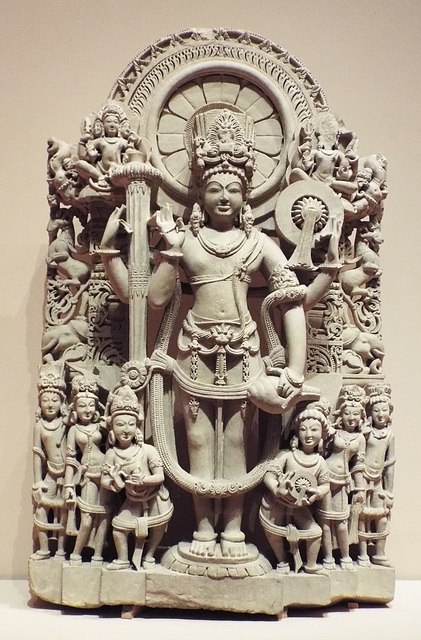 Stela of a Four-Armed Vishnu in the Metropolitan Museum of Art, August 2023