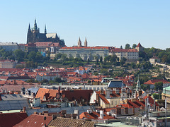 Blick vom Rathausturm zum Hradschin