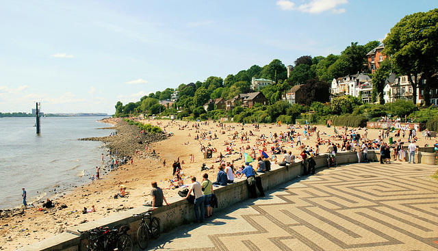 Sommer am Elbstrand