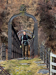 The Be Mindful Foot bridge just west of Drynachan Lodge