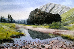 Aquarell: Ben Nevis, Schottland