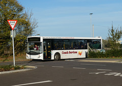 Coach Services of Thetford BU16 OZN at the Mildenhall Hub/MCA - 1 Nov 2021 (P1090785)