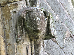 mere church, wilts c14 heads around a c15 window , east end of south chapel (2)