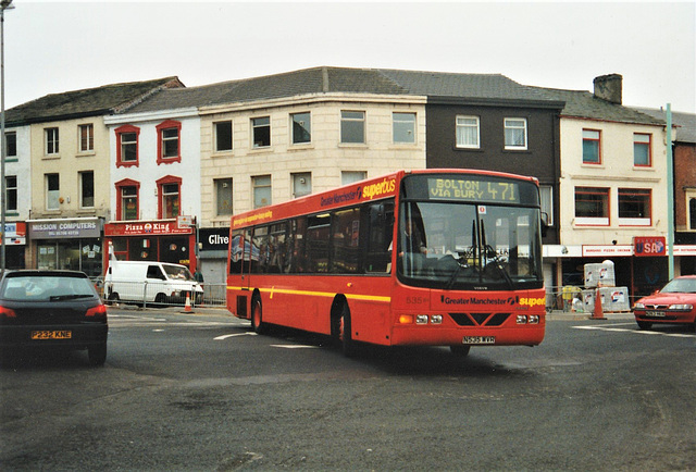 First Greater Manchester 535 (N535 MVR) in Rochdale – 1 Nov 1997 (375-17A)