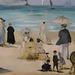 Detail of On the Beach Boulogne-sur-Mer by Manet in the Metropolitan Museum of Art, December 2023