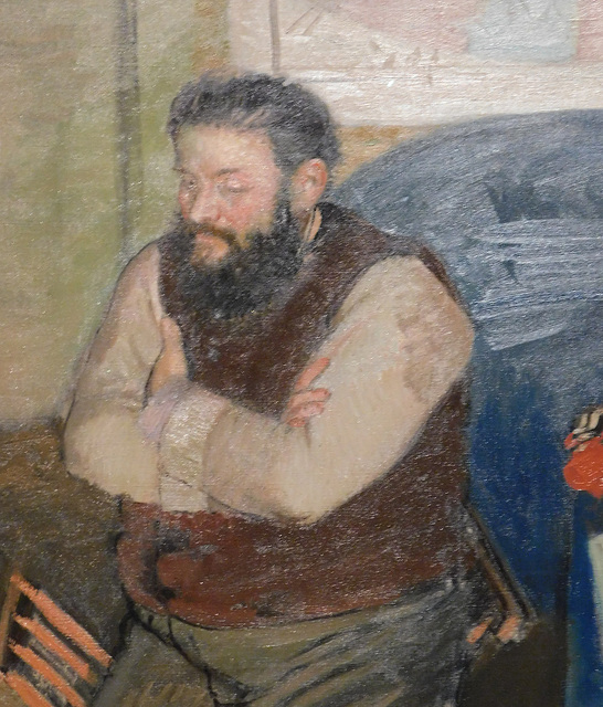 Detail of Diego Martelli by Degas in the Metropolitan Museum of Art, December 2023