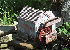 Waterwheel in the Grotto at the Immaculate Conception Church in Salem, June 2010