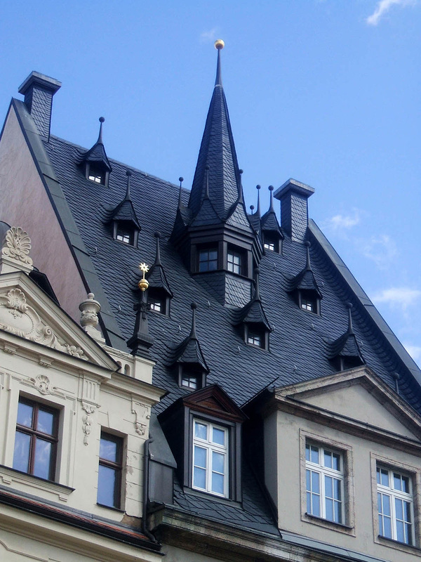 Leipzig -Roofs on the Markt